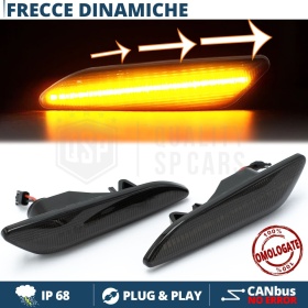 X2 Intermitentes LED para Fiat Tipo 3 Secuenciales Homologados, Lente Negra, CANBUS No Error