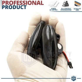 X2 Intermitentes LED para Smart Forfour 453 Secuenciales Homologados, Lente Negra, CANBUS No Error