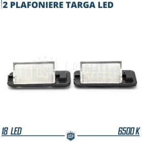 2 Plafones LED Matrícula para BMW Serie 3 (E36) 90-00 | Canbus, Plug & Play | 18 LED 6.500K Blanco Frío