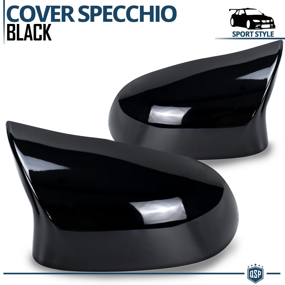 Tapas de Espejo Retrovisor para Bmw X3, X4, X5, X6 | Cubiertas Rígidas Negro Brillante | Garantía por Vida