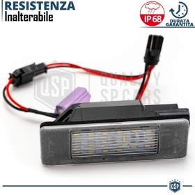 2 Plafones LED Matrícula para TOYOTA Proace I (13-16) | Canbus, Plug & Play | 18 LED 6.500K Blanco Frío