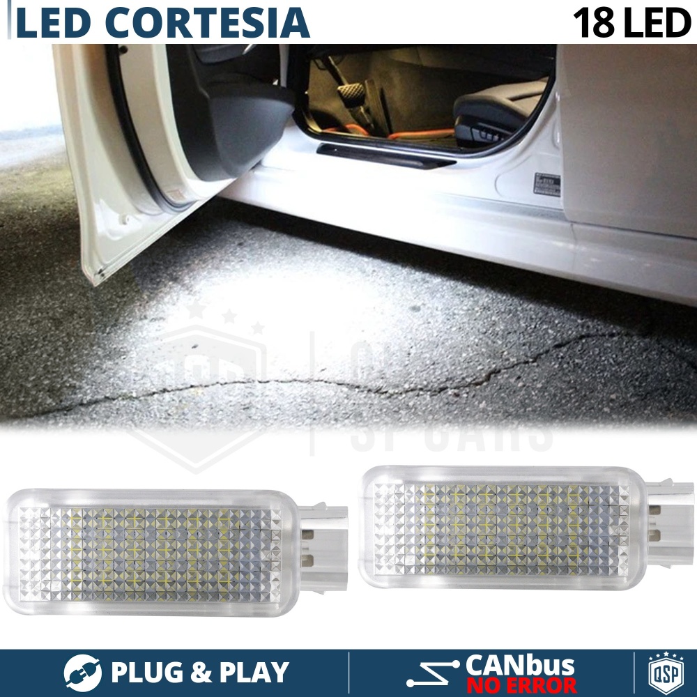 2 Luces de Cortesia LED para Lamborghini Gallardo | Plafones Debajo Puerta Luz BLANCA CANbus 2 Luces de Cortesia LED para Lamborghini Gallardo | Plafones Debajo Puerta Luz BLANCA CANbus