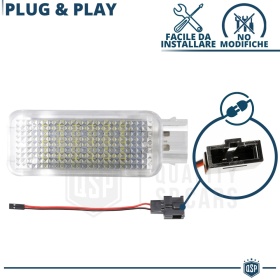 2 Luces de Cortesia LED para Lamborghini Gallardo | Plafones Debajo Puerta Luz BLANCA CANbus