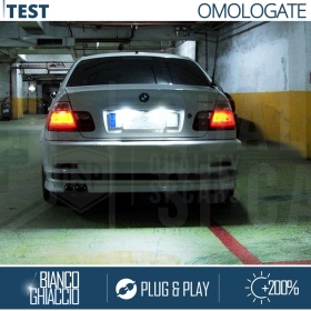2 Luces de Matricula Led para BMW Serie 3 E46 1998-2005 4 Puertas, Canbus 18 LED 6.500K Blanco Frío, Plug & Play