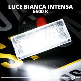2 Luces de Matricula Led para BMW Serie 3 E46 1998-2005 4 Puertas, Canbus 18 LED 6.500K Blanco Frío, Plug & Play