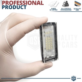 2 Luces de Matricula Led para BMW Serie 3 E46 1998-2005 4 Puertas, Canbus 18 LED 6.500K Blanco Frío, Plug & Play