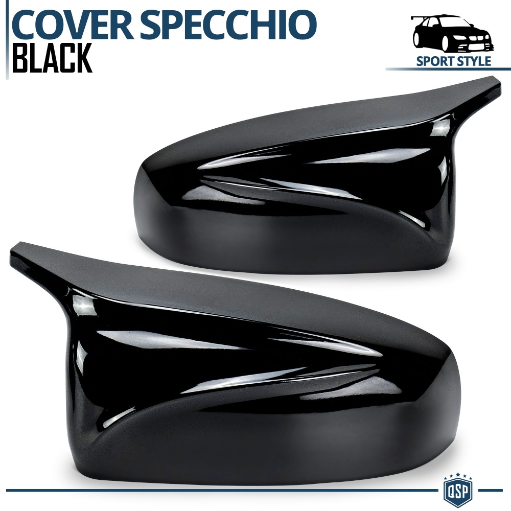 Tapas de Espejo Retrovisor para Bmw X5, X6 | Cubiertas Rígidas Negro Brillante | Garantía por Vida