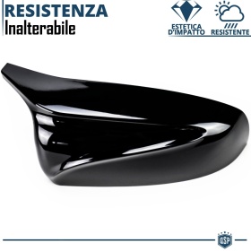 Tapas de Espejo Retrovisor para Bmw X5, X6 | Cubiertas Rígidas Negro Brillante | Garantía por Vida