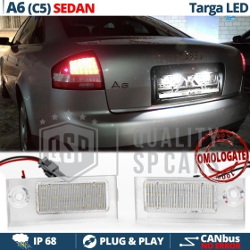 Luci Targa LED Per AUDI A6 C5 Berlina | Placchette Led CANbus, Luce Bianca POTENTE 6500K