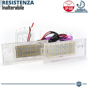 Luci Targa LED Per AUDI A6 C5 Berlina | Placchette Led CANbus, Luce Bianca POTENTE 6500K