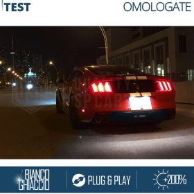 Luces de Matricula LED Canbus para Ford Mustang 6 | 18 Led 6.500k Blanco Frío, Plug & Play