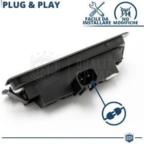 Luces de Matricula LED Canbus para Ford Mustang 6 | 18 Led 6.500k Blanco Frío, Plug & Play