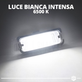 Luces de Matricula LED Canbus para Ford Mustang 6 | 18 Led 6.500k Blanco Frío, Plug & Play