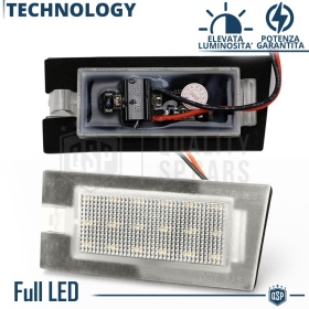 Luces de Matricula LED Canbus para Jeep Cherokee KL | 6.500k Blanco Frío, Plug & Play