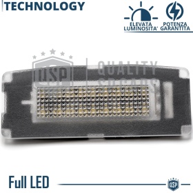 Luces de Matrícula LED para Maserati Ghibli M157 | Plafones CANbus 6500K Blanco Frío