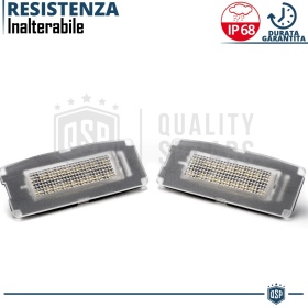 Luces de Matrícula LED para Maserati Ghibli M157 | Plafones CANbus 6500K Blanco Frío