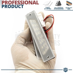 2 License Plate Full Led Canbus for Maserati Quattroporte V | 24 Leds 6.500k White Ice, Plug & Play