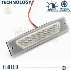 2 License Plate Full Led Canbus for Maserati Quattroporte V | 24 Leds 6.500k White Ice, Plug & Play