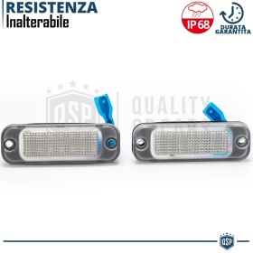 Luces de Matrícula LED para Mercedes CLASE G W463 Facelift | Plafones CANbus 6500K Blanco Frío