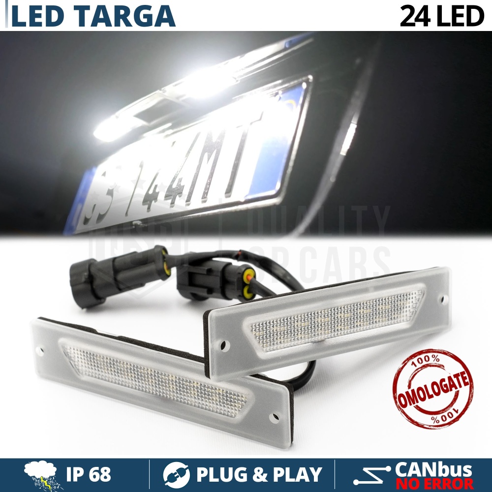 2 Luces de Matricula LED Canbus para Peugeot Boxer | 24 Led 6.500k Blanco Frío, Plug & Play 2 Luces de Matricula LED Canbus para Peugeot Boxer | 24 Led 6.500k Blanco Frío, Plug & Play