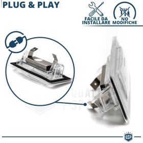 2 Luces de Matricula LED para Audi TT 8N Canbus 6500K Blanco Frío | Plug & Play