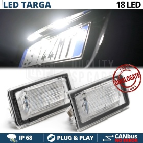 2 Luces de Matricula LED para Audi TT 8N Canbus 6500K Blanco Frío | Plug & Play