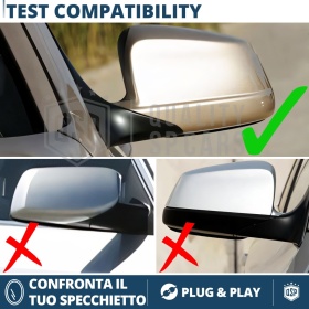 Tapas de Espejo Retrovisor para Bmw Serie 5 | Cubiertas Rígidas Negro Brillante | Garantía por Vida