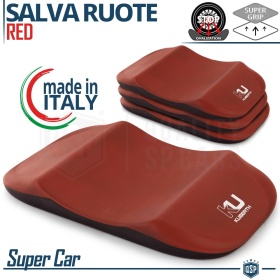 Protectores de Neumáticos Anti Deformación, Rojos | Originales KUBERTH S Supercar HECHO EN ITALIA