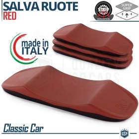 Protectores de Neumáticos Anti Deformación, Rojos, para COCHES CLÁSICOS | Originales Kuberth V HECHO EN ITALIA