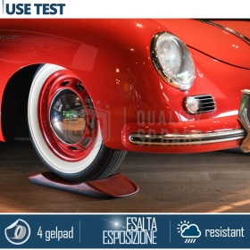 Protectores de Neumáticos Anti Deformación, Rojos, para COCHES CLÁSICOS | Originales Kuberth V HECHO EN ITALIA