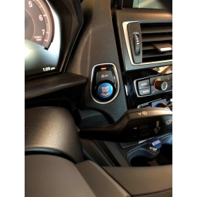 LLAVE BOTÓN DE ENCENDIDO DEL MOTOR AZUL "START STOP ENGINE" EN ABS PARA BMW VERSIONES F y G con Bóton OFF, ANTICHUADO NO HUELLAS