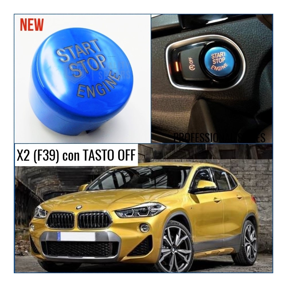 LLAVE BOTÓN DE ENCENDIDO DEL MOTOR AZUL "START STOP ENGINE" EN ABS PARA BMW SERIE X2 ( F39 ) con Bóton OFF, ANTICHUADO NO HUELLAS LLAVE BOTÓN DE ENCENDIDO DEL MOTOR AZUL "START STOP ENGINE" EN ABS PARA BMW SERIE X2 ( F39 ) con Bóton OFF, ANTICHUADO NO HUELLAS
