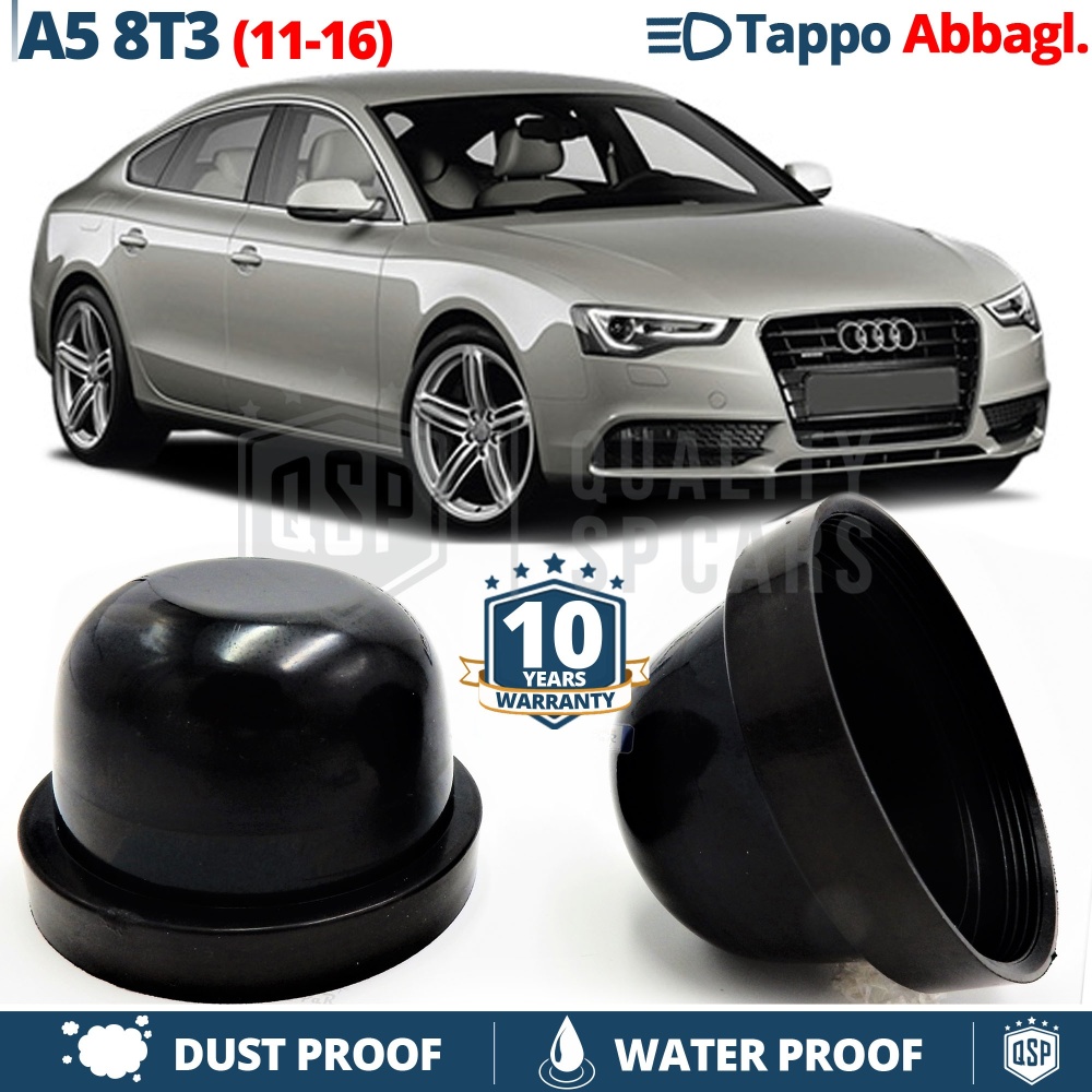 1 TAPÓN GUARDAPOLVO de faro para AUDI A5 8T3 FACELIFT (11-16) Luces de Carretera Cubierta Bombilla para Installación Kit Led Xenon