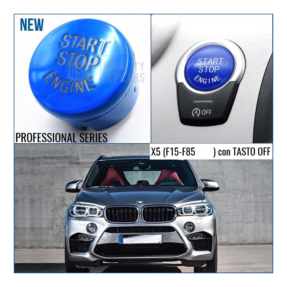 LLAVE BOTÓN DE ENCENDIDO DEL MOTOR AZUL "START STOP ENGINE" EN ABS PARA BMW SERIE X5 ( F15 ) con Bóton OFF, ANTICHUADO NO HUELLAS LLAVE BOTÓN DE ENCENDIDO DEL MOTOR AZUL "START STOP ENGINE" EN ABS PARA BMW SERIE X5 ( F15 ) con Bóton OFF, ANTICHUADO NO HUELLAS
