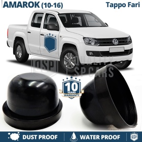 1 SCHEINWERFER Abdeckkappe Abdeckung ABS für VW AMAROK (10-16) Abblendlicht Kit Led xenon Umbau Ersatz