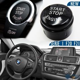 KEY ENGINE IGNITION BLACK BUTTON "START STOP ENGINE" IN ABS FOR BMW 1 SERIES ( F20 F21) with OFF Button, Anti-Scratches NO FOOTPRINT