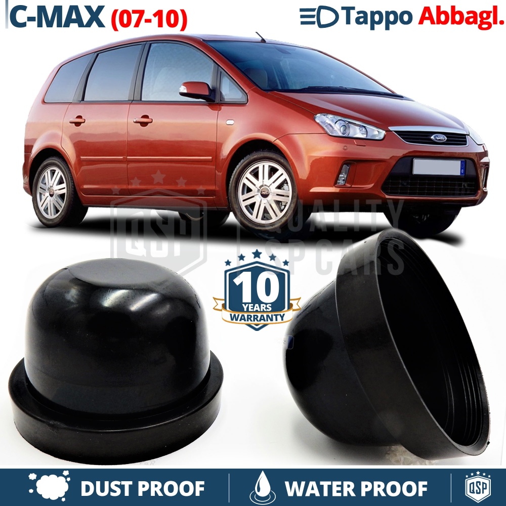 1 Deeper HEADLIGHT CLOSING CAP for FORD C-MAX I FACELIFT (07-10) High Beam DUST WATER Cover for Kit Led Xenon installation 1 Deeper HEADLIGHT CLOSING CAP for FORD C-MAX I FACELIFT (07-10) High Beam DUST WATER Cover for Kit Led Xenon installation