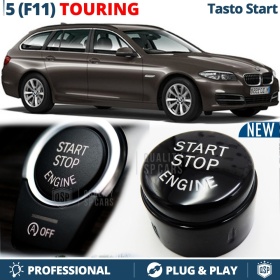 Llave Botón Encendido Motor START STOP para BMW Serie 5 F11 TOURING Con Bóton OFF Negro