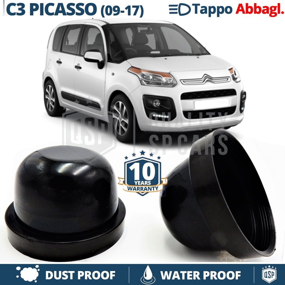1 TAPÓN GUARDAPOLVO de faro para CITROEN C3 PICASSO (09-17) Luces de Carretera Cubierta Bombilla para Installación Kit Led Xenon 1 TAPÓN GUARDAPOLVO de faro para CITROEN C3 PICASSO (09-17) Luces de Carretera Cubierta Bombilla para Installación Kit Led Xenon