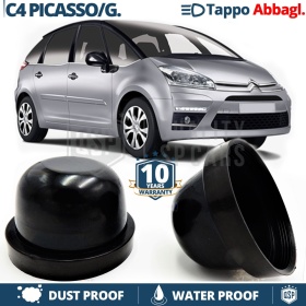 1 TAPÓN GUARDAPOLVO de faro para CITROEN C4 Picasso I / Grand (06-13), Luces de Carretera Cubierta Bombilla para Installación Kit Led Xenon