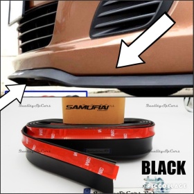 SPOILER Alerón Adhesivo PARA CITROEN C1-C2, LABIO parachoques LIP o Faldones Laterales en EPDM NEGRO flexible