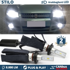 Kit LED H7 para Fiat Stilo Luces de Cruce CANbus | 6500K Blanco Frío 8000LM