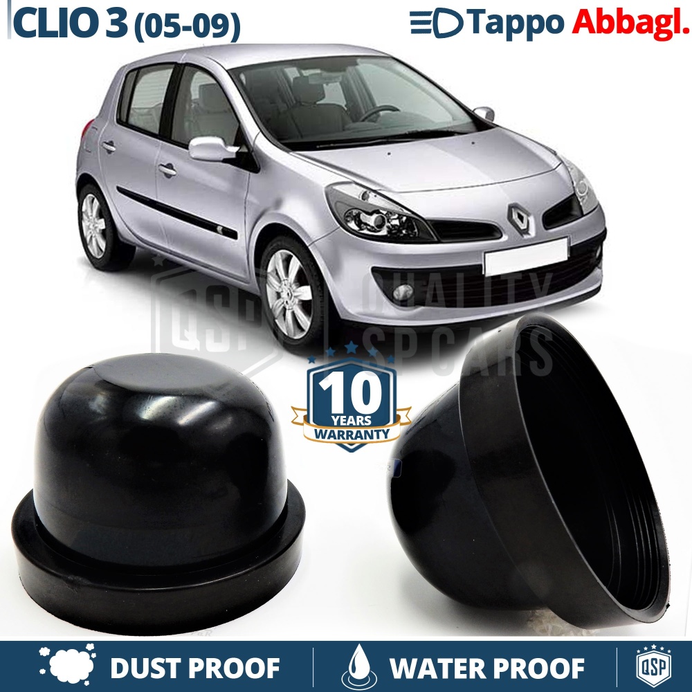 1 Deeper HEADLIGHT CLOSING CAP for RENAULT CLIO mk3 (05-09) High Beam DUST WATER Cover for Kit Led Xenon installation 1 Deeper HEADLIGHT CLOSING CAP for RENAULT CLIO mk3 (05-09) High Beam DUST WATER Cover for Kit Led Xenon installation