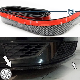 SPOILER Alerón Adhesivo PARA CITROEN C4-C5-C6, efecto FIBRA de CARBONO LABIO parachoques LIP o Faldones Laterales en EPDM flexible