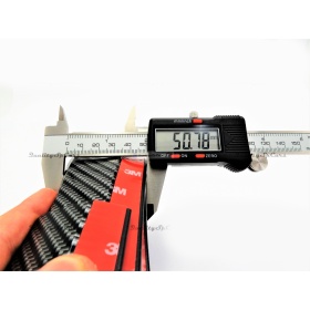 SPOILER Alerón Adhesivo PARA CITROEN C4-C5-C6, efecto FIBRA de CARBONO LABIO parachoques LIP o Faldones Laterales en EPDM flexible