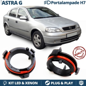 2X Adaptatores del Retenedor Soporte Bombilla para Montaje KIT LED H7 para OPEL ASTRA G (98-06)