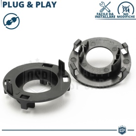 2X Adaptatores del Retenedor Soporte Bombilla para Montaje KIT LED H7 para HYUNDAI