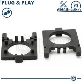 2X Adaptatores del Retenedor Soporte Bombilla para Montaje KIT LED H1 para Ford Focus III (2014-2018) Luces de CARRETERA