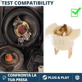 2X Adaptatores del Retenedor Soporte Bombilla para Montaje KIT LED para Honda