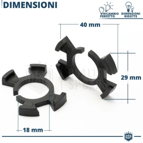 2X Adaptatores del Retenedor Soporte Bombilla para Montaje KIT LED para Honda